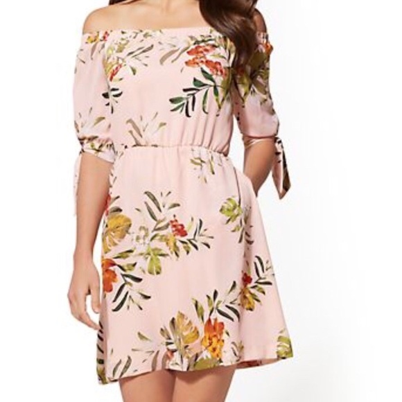 New York & Company Dresses & Skirts - NWT New York & Co Floral Off the Shoulder Dress